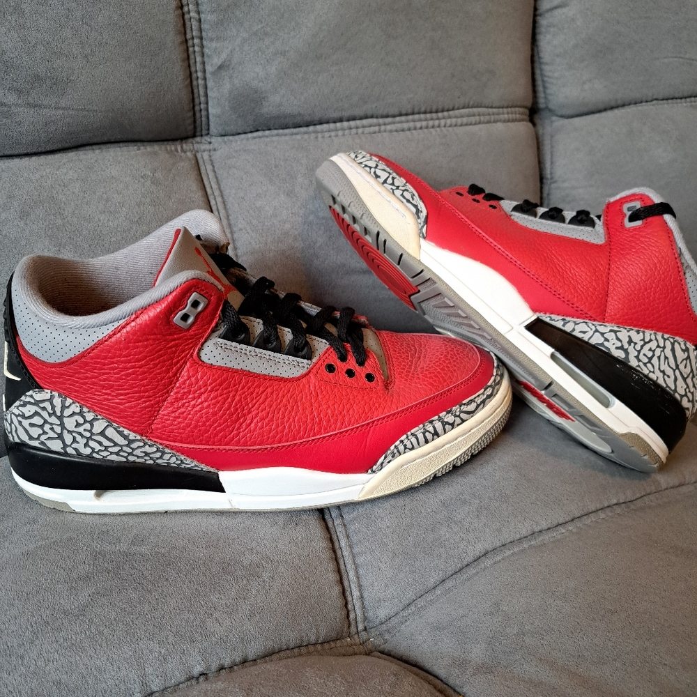 Nike Air Jordan 3s torro red